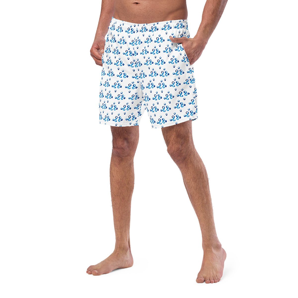 Blue Ornament swimming shorts