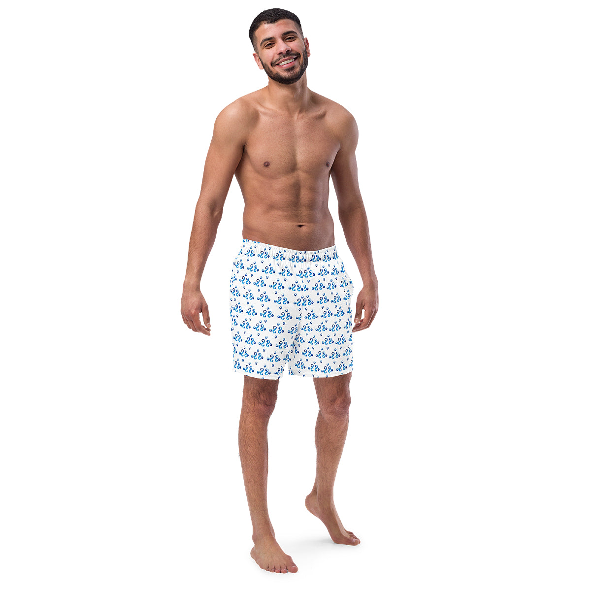 Blue Ornament swimming shorts