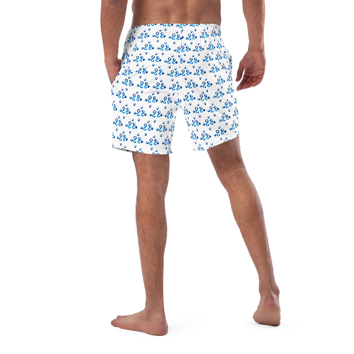 Blue Ornament swimming shorts