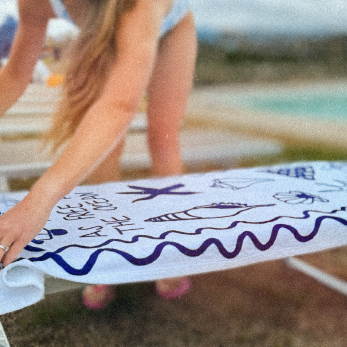 As Free As The Ocean Beach Blanket / Towel