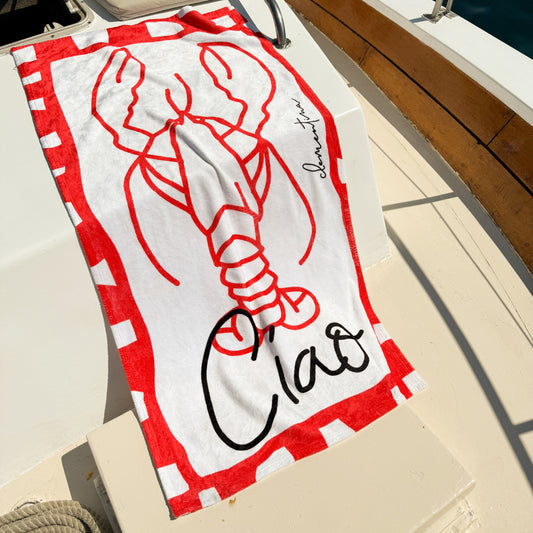 Ciao Lobster Beach Blanket / Towel