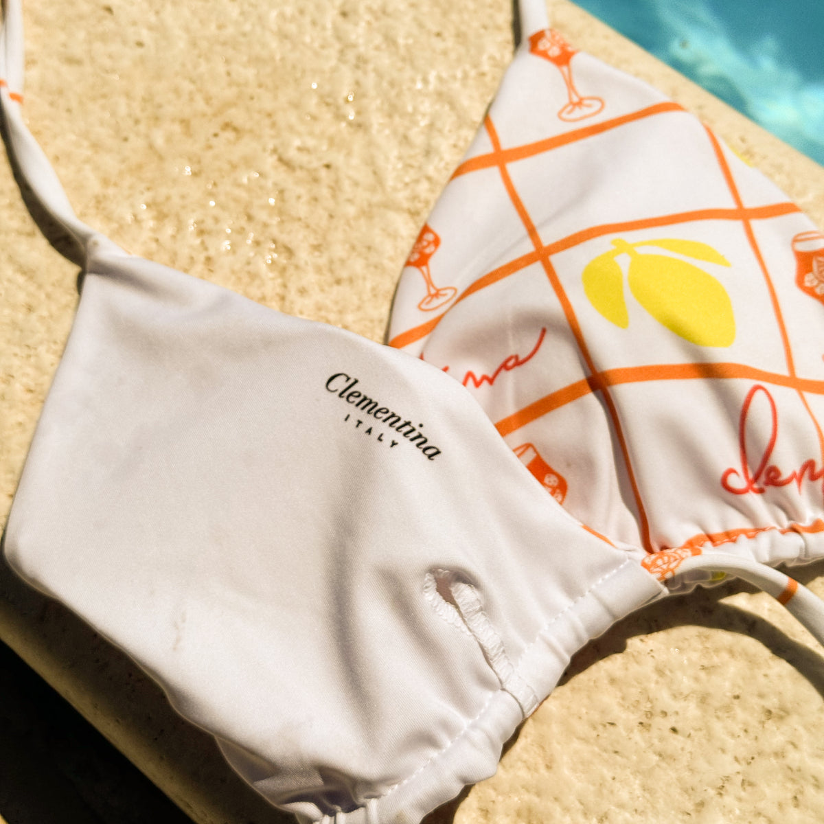 Aperol & Lemons Two-Piece Bikini Set