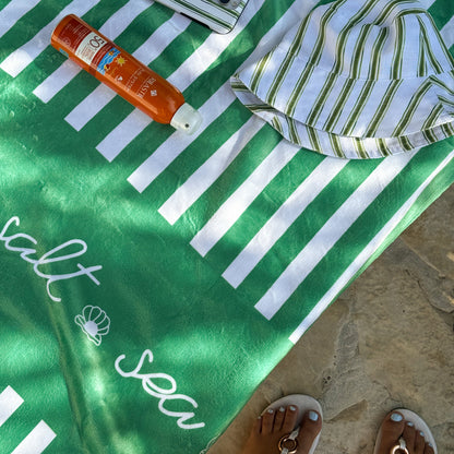 Green Stripes bucket hat