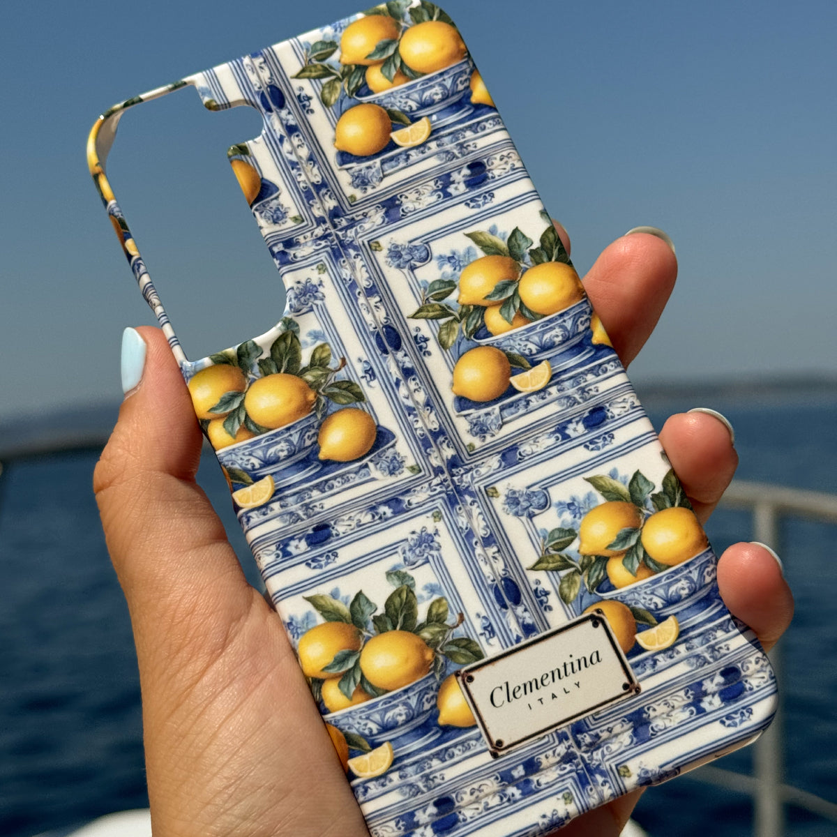 Lemon Majolica Snap Case