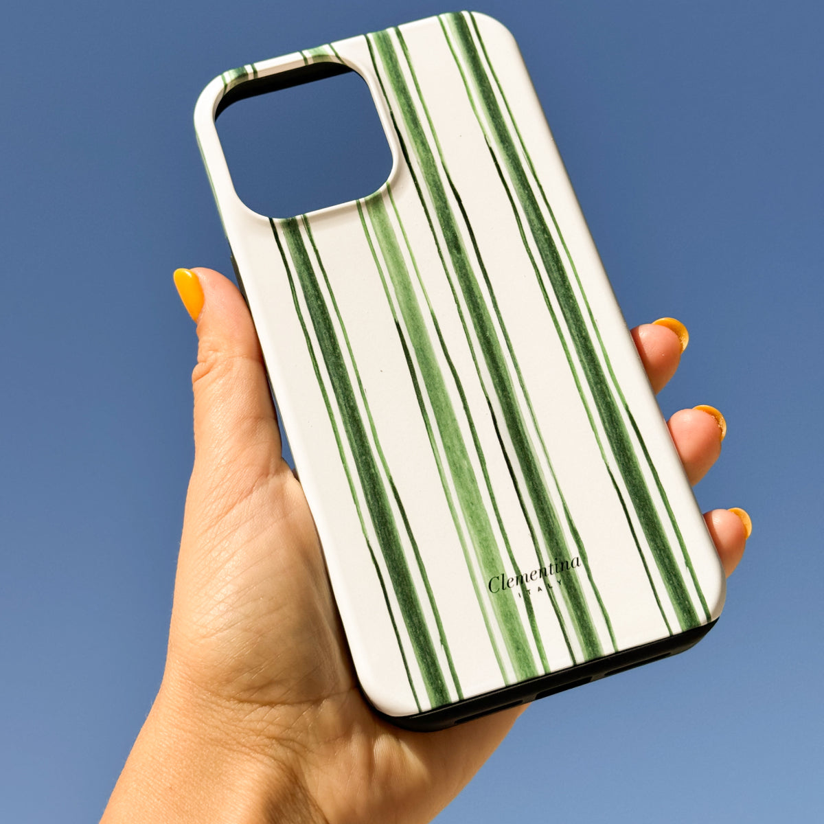 Green Stripes Tough MagSafe Case