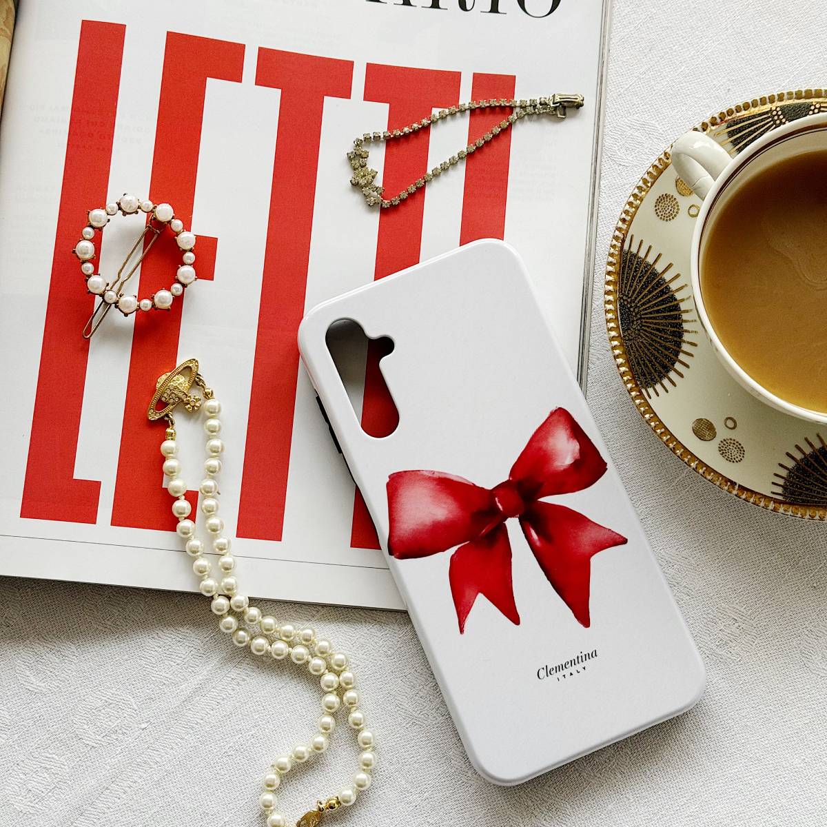 Red Bow Tough Case – Clementina Italy Red Bow Tough Case – Clementina Italy