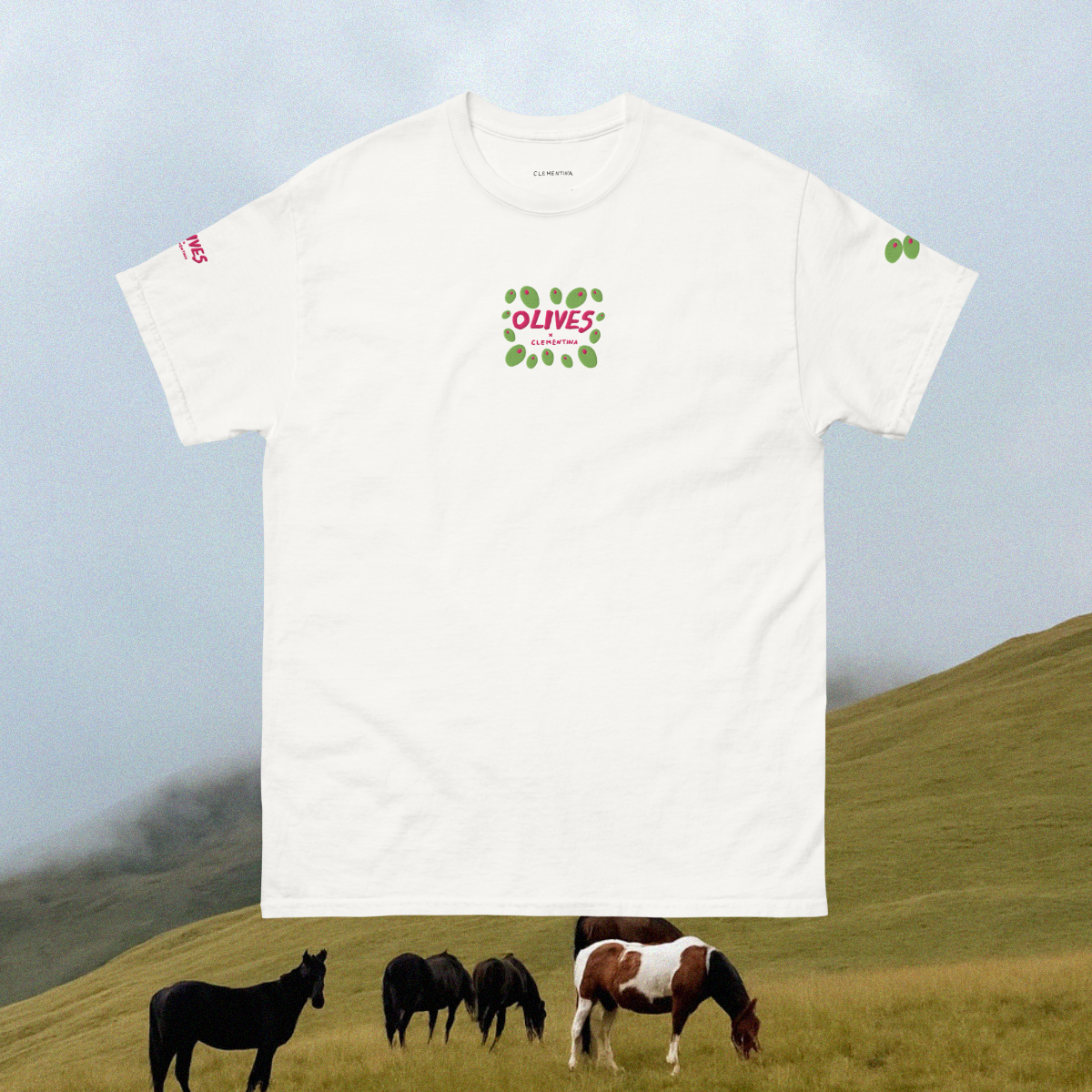 Olives Embroidered Unisex t-shirt