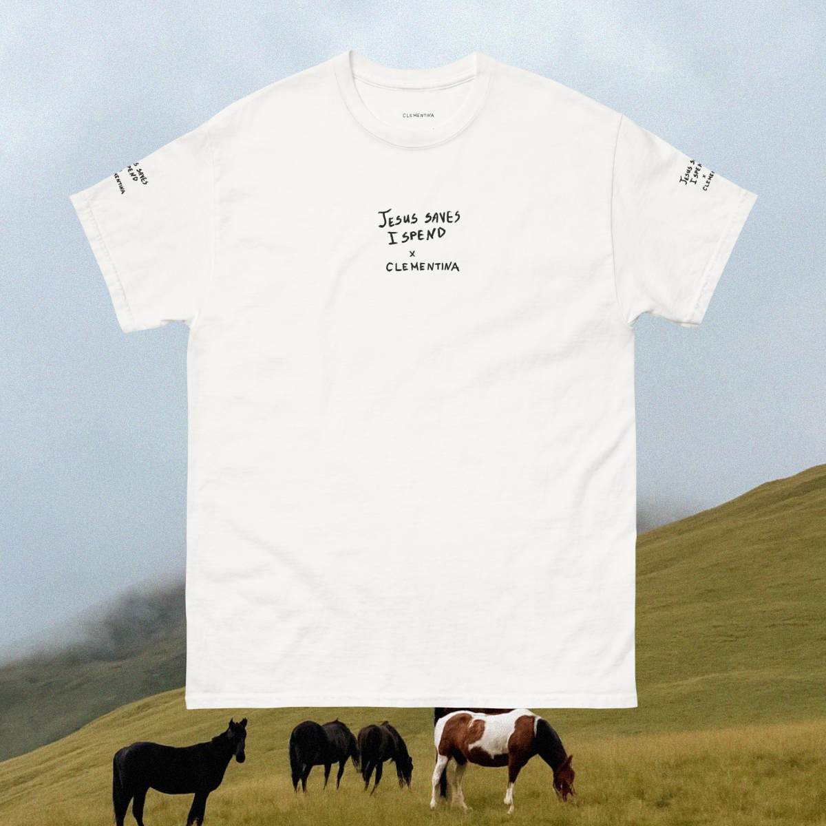 Jesus Saves Embroidered Unisex t-shirt