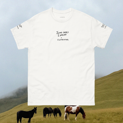 Jesus Saves Embroidered Unisex t-shirt