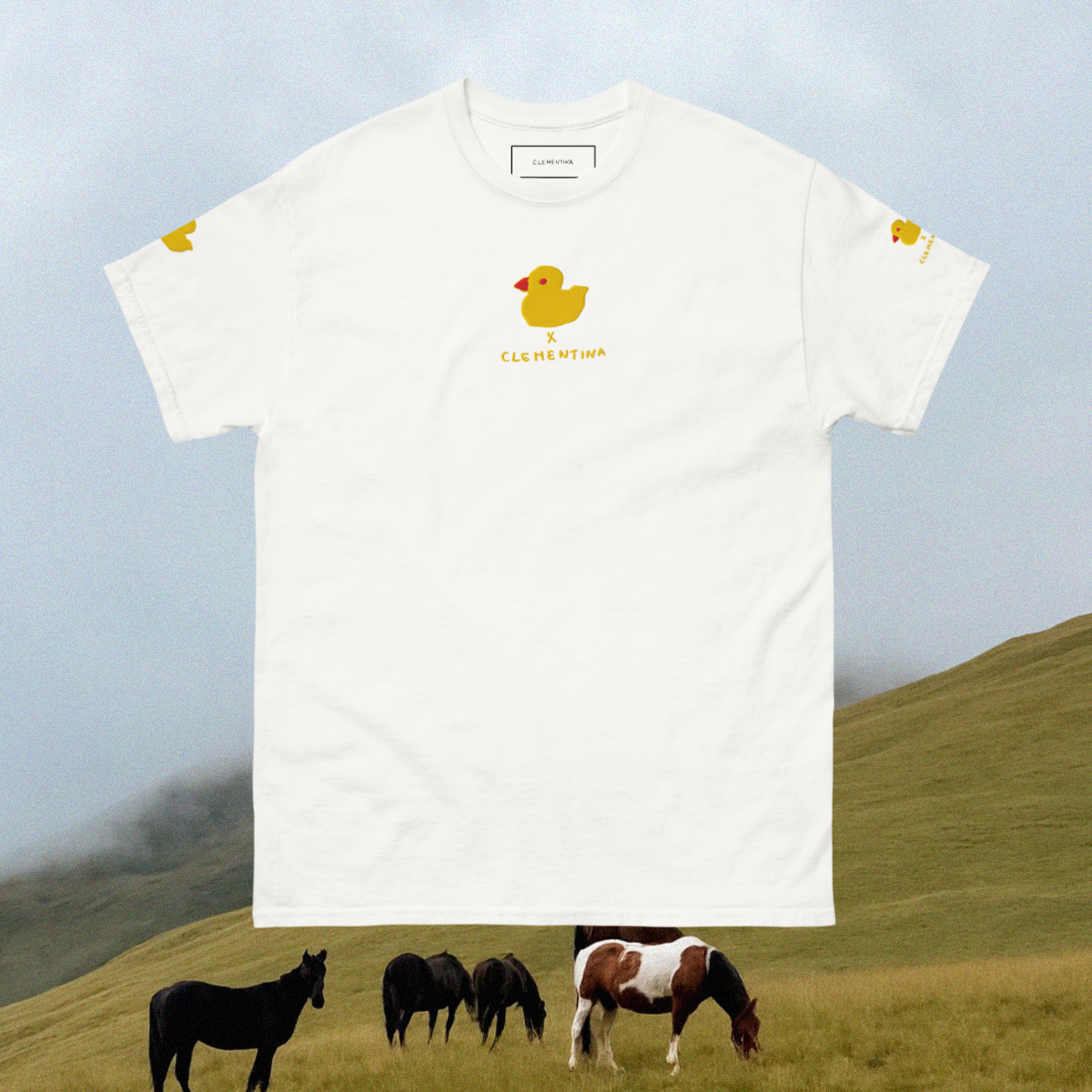 Duck Embroidered Unisex t-shirt