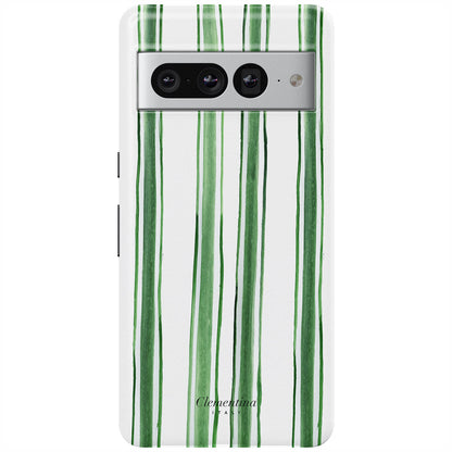 Green Stripes Tough Case