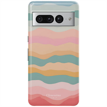 Rainbow Wave Tough Case