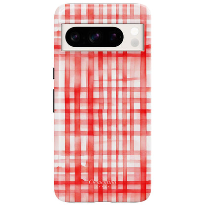 Red Gingham Tough Case