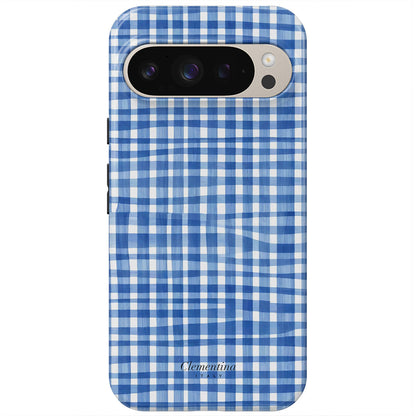 Blue Gingham Tough Case