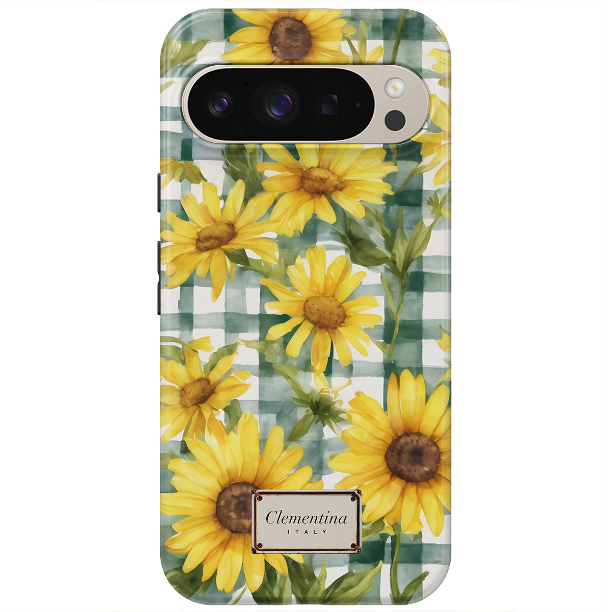 Gingham and Flowers Magnetic Tough Phone Case