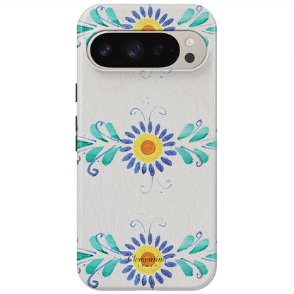 Majolica Flower Magnetic Tough Phone Case