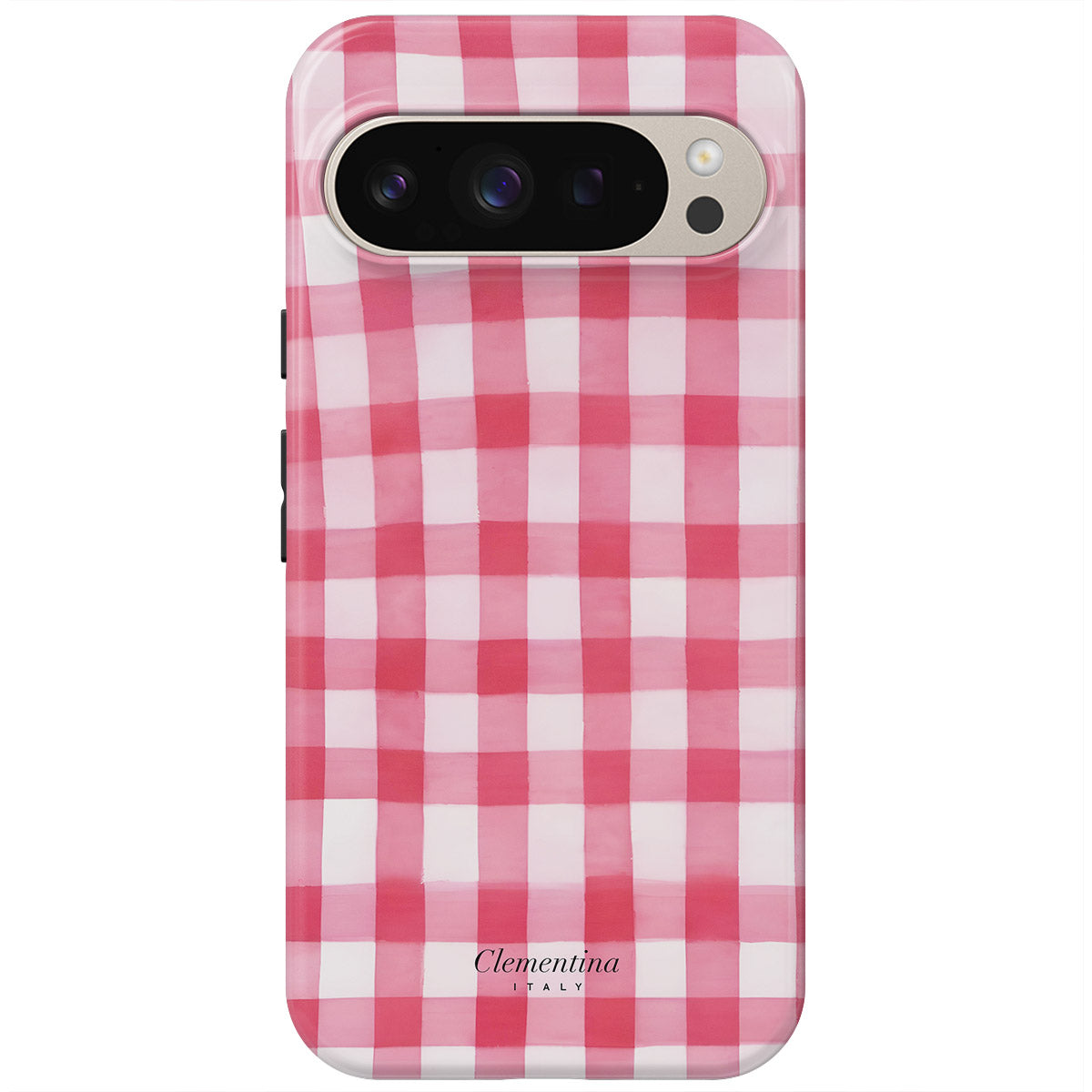 Pink Gingham Magnetic Tough Phone Case
