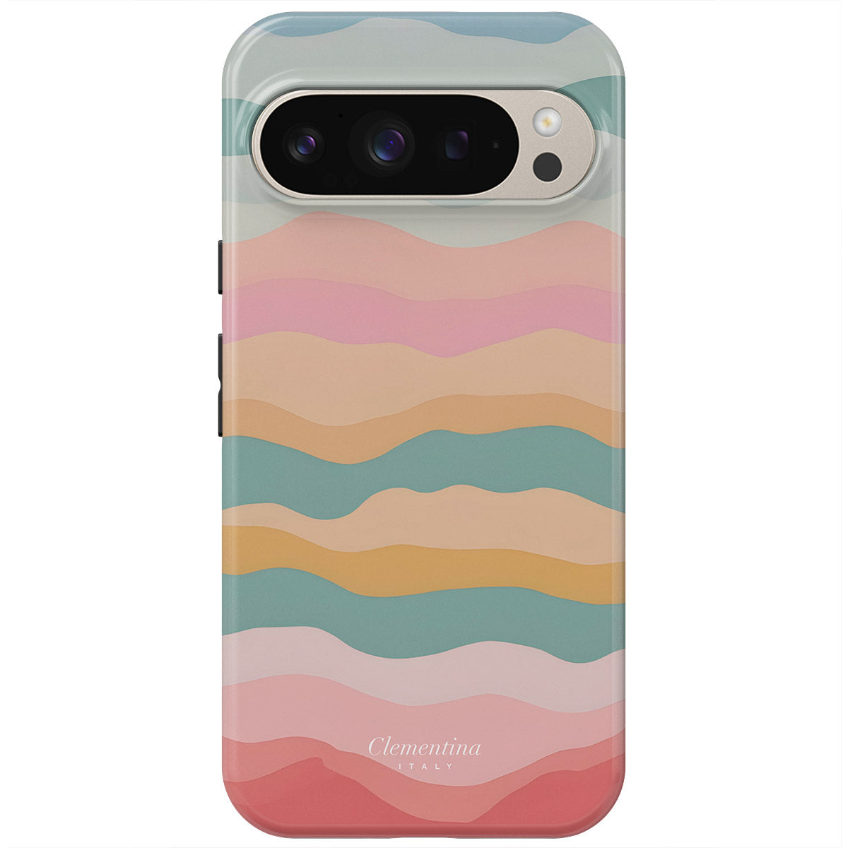 Rainbow Wave Magnetic Tough Phone Case