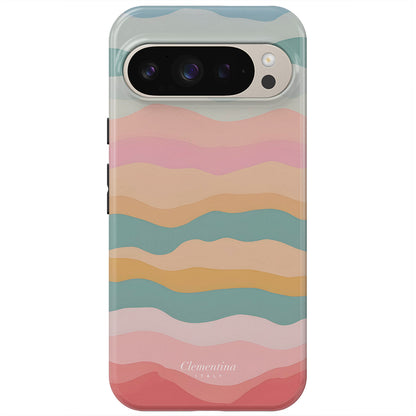 Rainbow Wave Magnetic Tough Phone Case