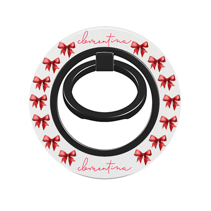 Red Bow Ring Holder