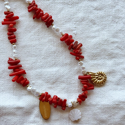 Red coral - Phone charm