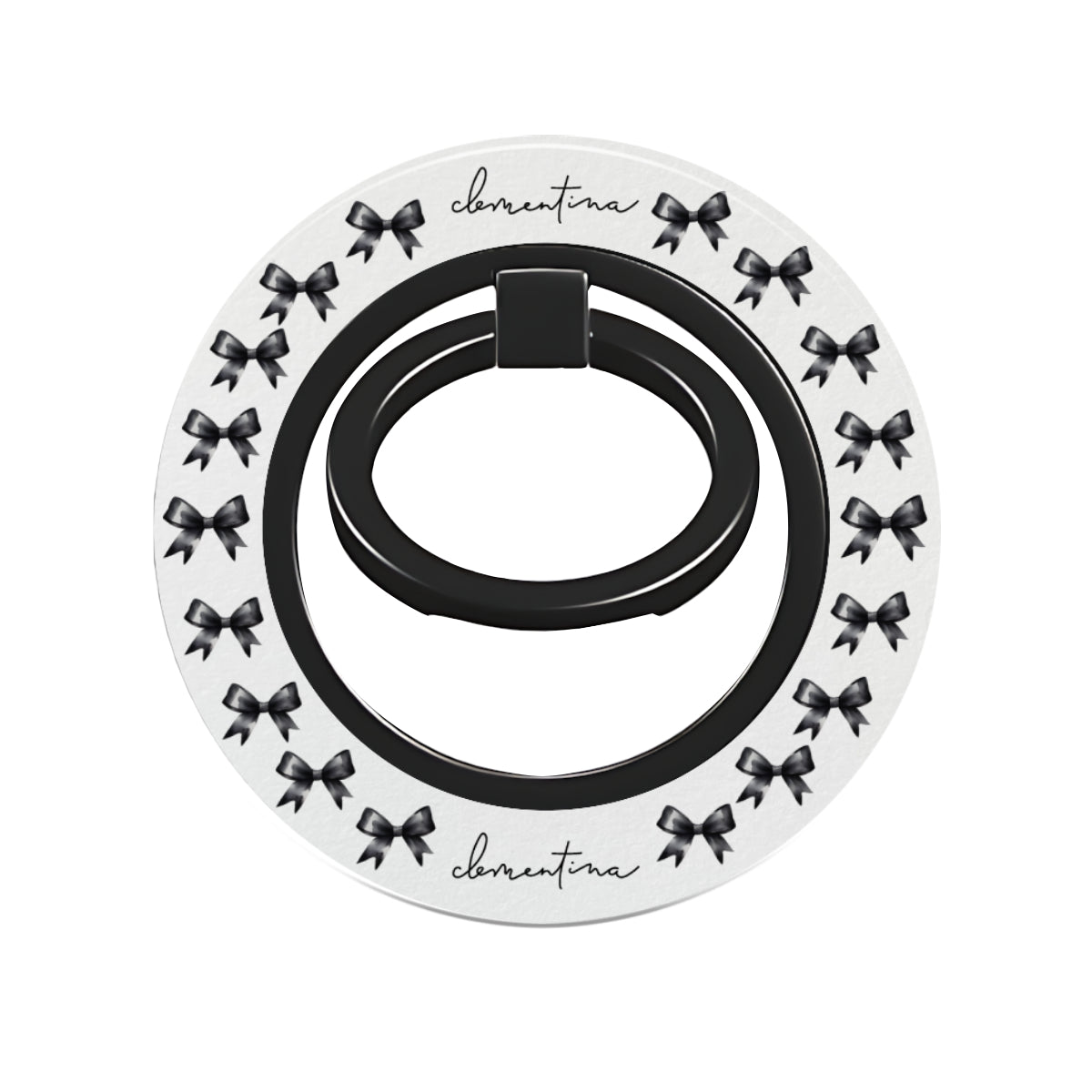 Black Bow Ring Holder