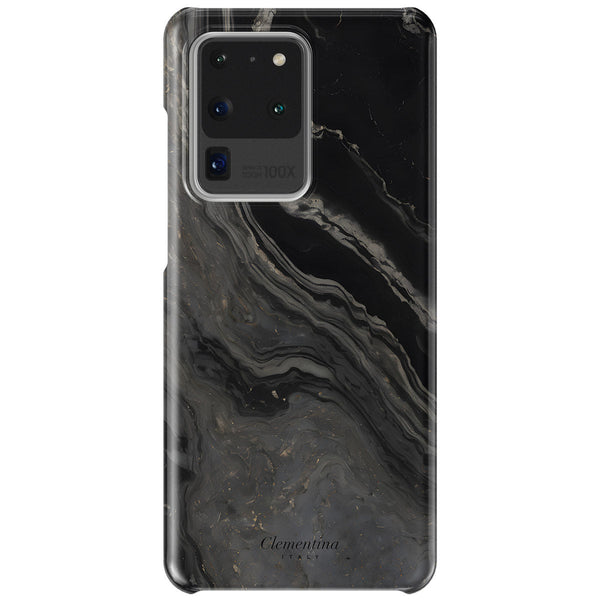 Black Marble Snap Case