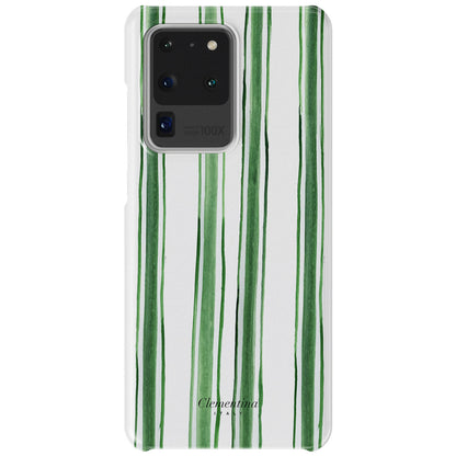 Green Stripes Snap Case