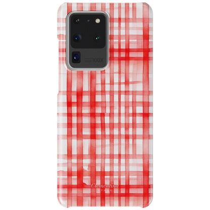 Red Gingham Snap Case