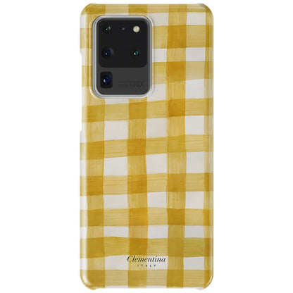 Yellow Gingham Tough Case