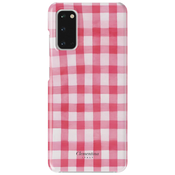 Pink Gingham Snap Case