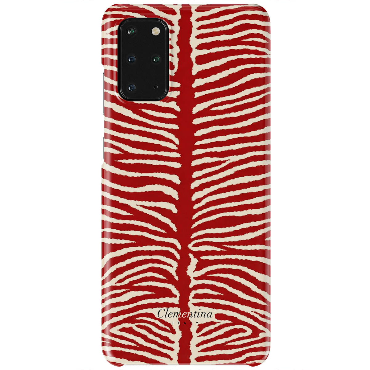 Burgundy Zebra Tough Case