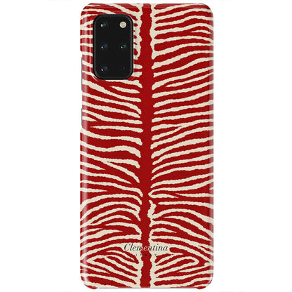 Burgundy Zebra Tough Case