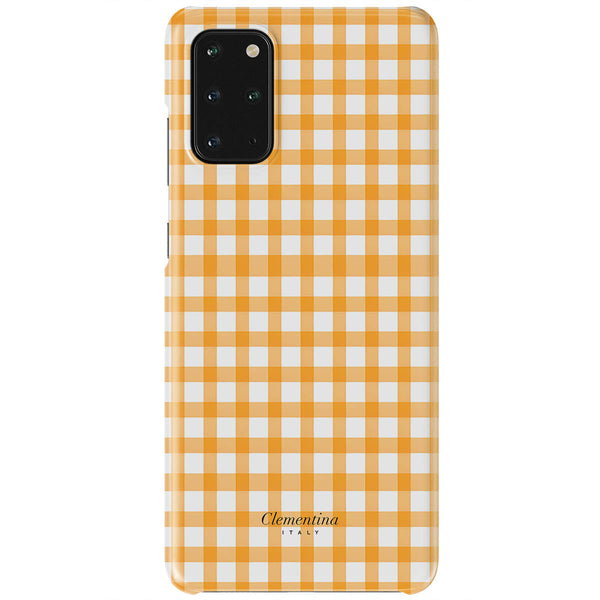 Orange Gingham Tough Case