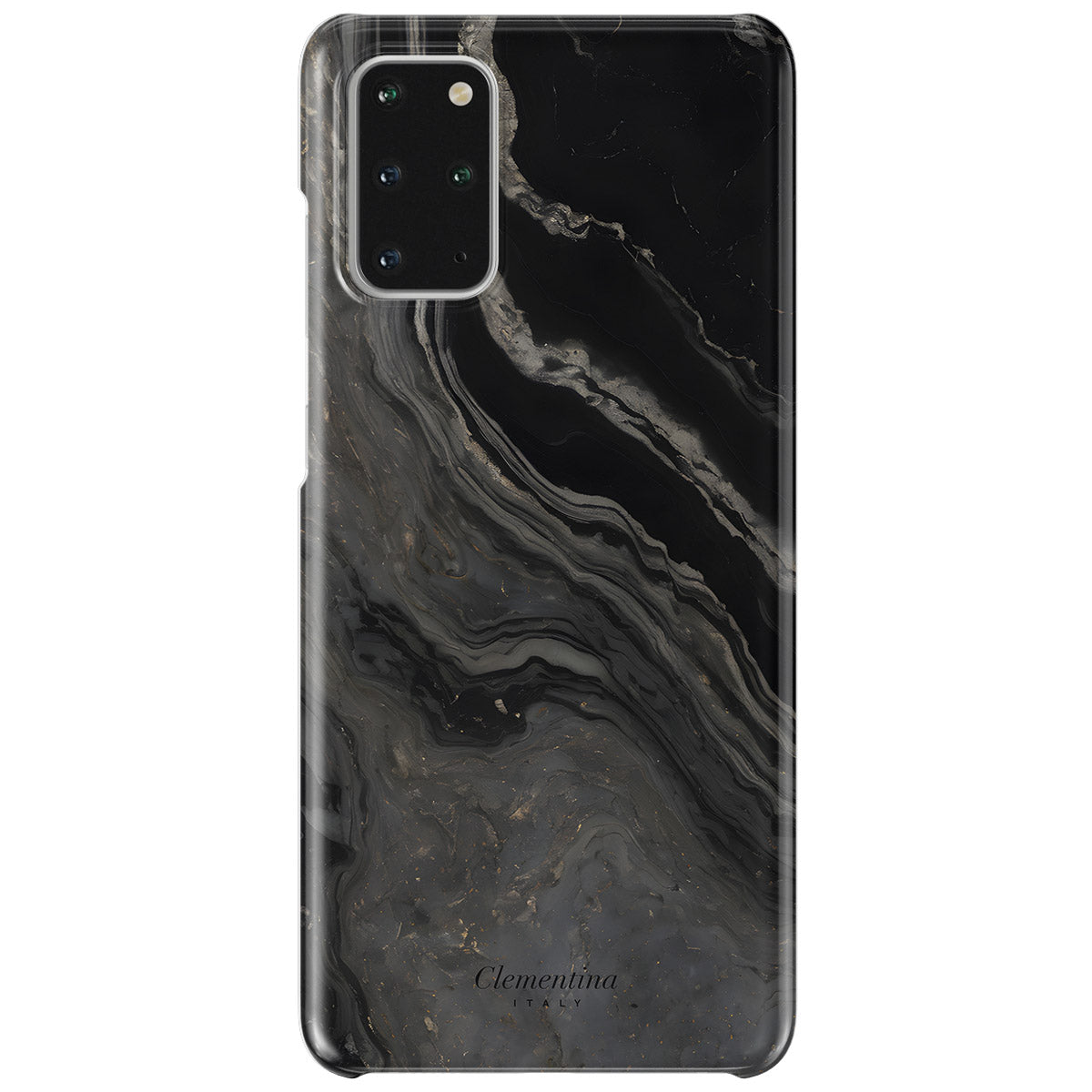 Black Marble Snap Case