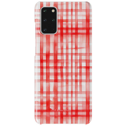 Red Gingham Snap Case