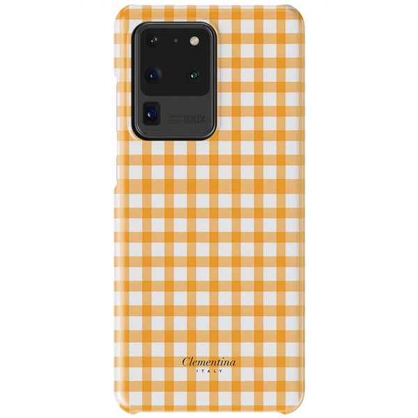 Orange Gingham Tough Case