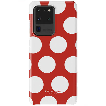 White Polka Dots Tough Case