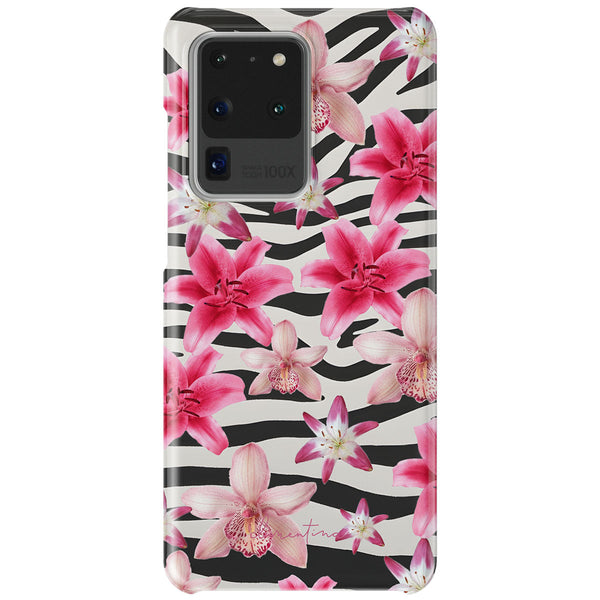 Zebra and Floral Snap Case