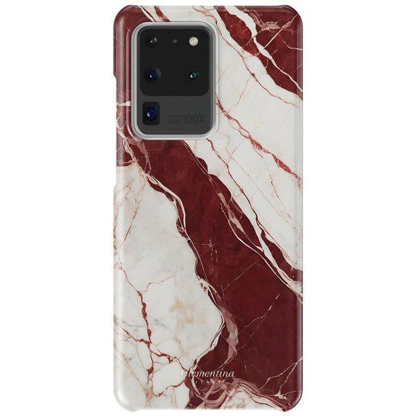 Burgundy Marble Snap Case