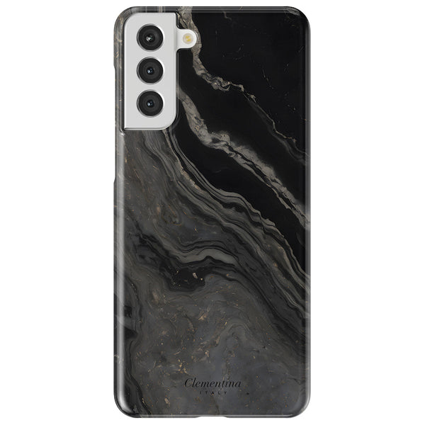 Black Marble Snap Case