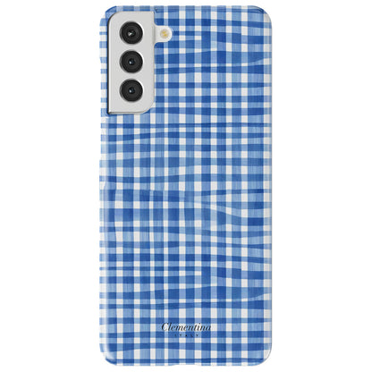 Blue Gingham Tough Case