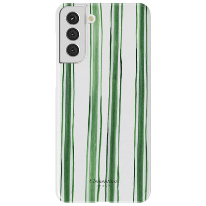 Green Stripes Snap Case