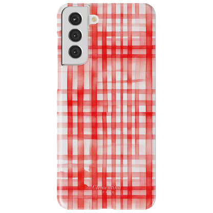 Red Gingham Tough Case