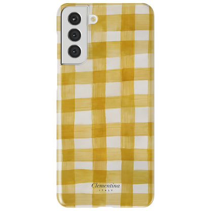 Yellow Gingham Tough Case