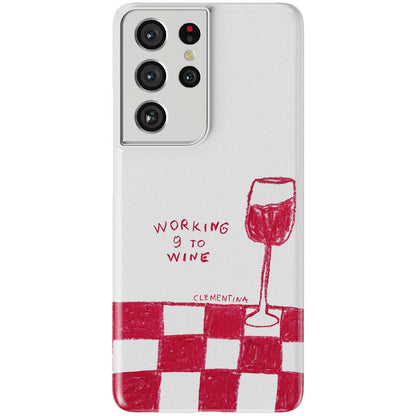 9 to Wine Snap Case