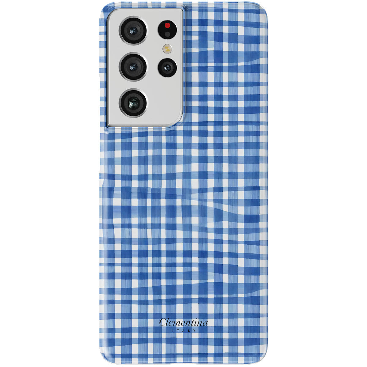 Blue Gingham Snap Case