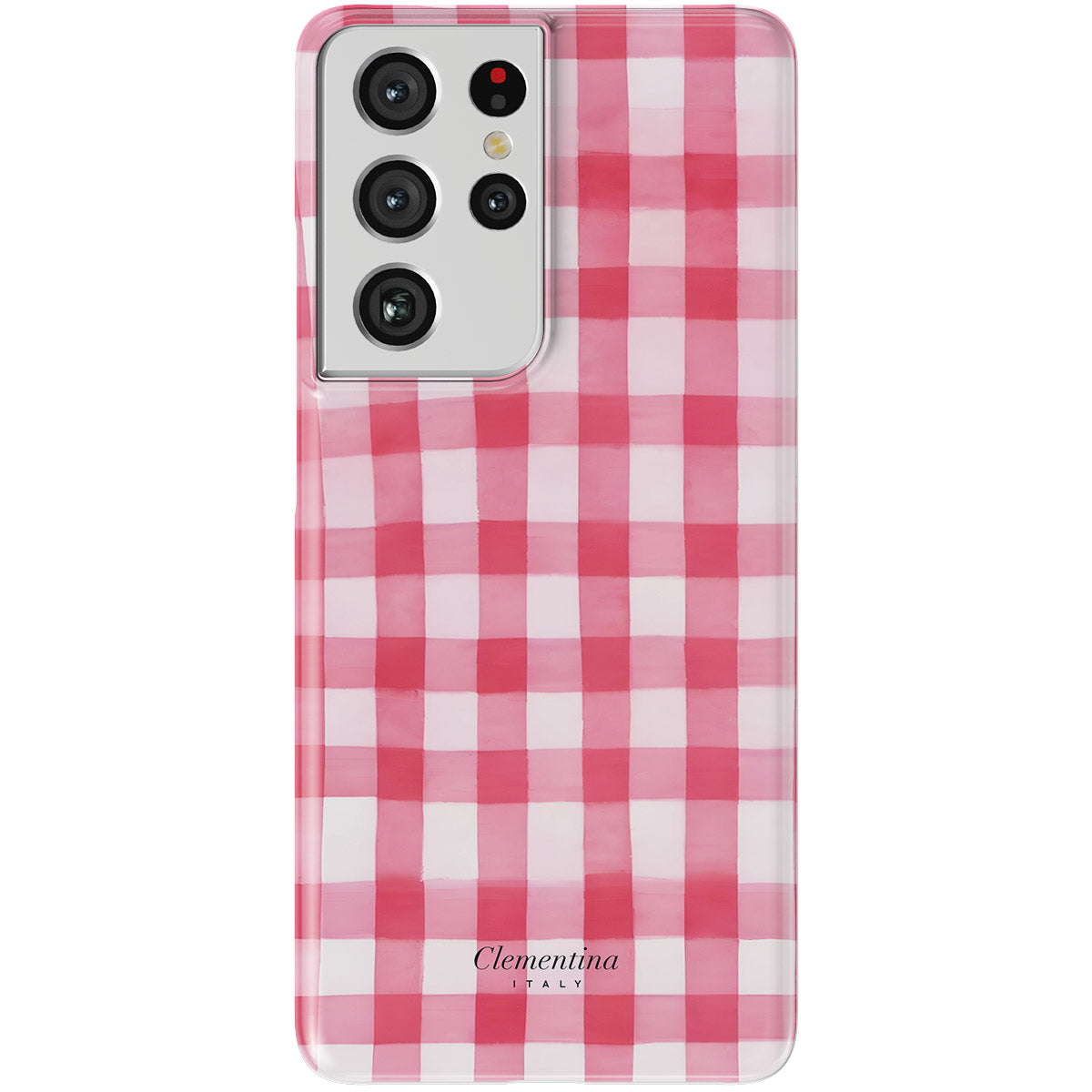 Pink Gingham Snap Case