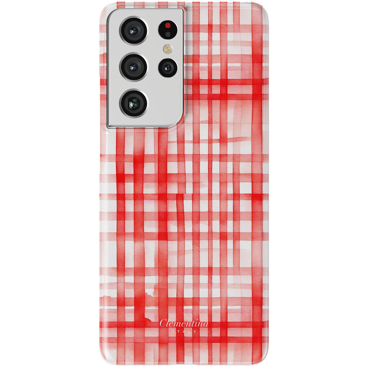 Red Gingham Snap Case