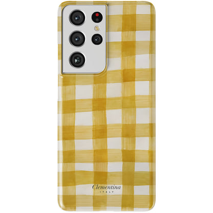 Yellow Gingham Tough Case